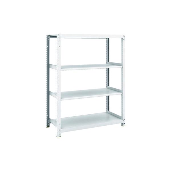 トラスコ TRUSCO スチールラック M1型抗菌塗装ボルトレス軽量棚900×420×H1200 4段 M1-4344 856-7276
