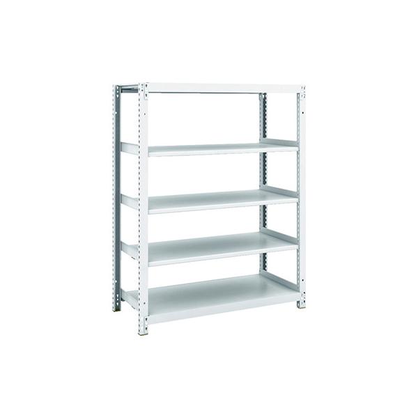トラスコ TRUSCO スチールラック M1型抗菌塗装ボルトレス軽量棚900×420×H1200 5段 M1-4345 856-7300