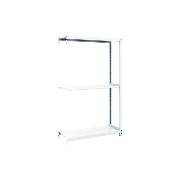 トラスコ TRUSCO スチールラック M1型抗菌塗装ボルトレス軽量棚900×320×H1500 3段 連結 M1-5333B 856-7283