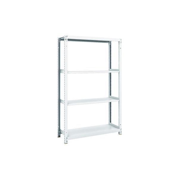 トラスコ TRUSCO スチールラック M1型抗菌塗装ボルトレス軽量棚900×320×H1500 4段 M1-5334 856-7270