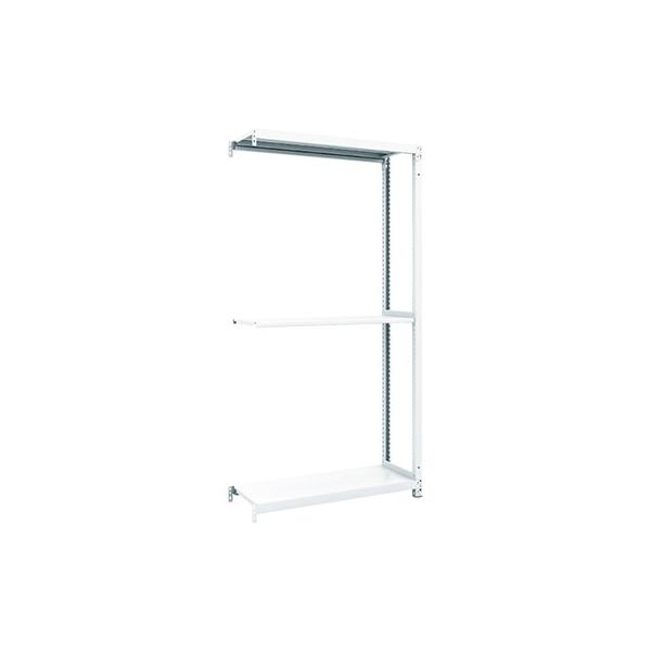 トラスコ TRUSCO スチールラック M1型抗菌塗装ボルトレス軽量棚900×320×H1800 3段 連結 M1-6333B 856-7279 7,979円