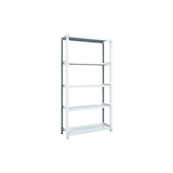 トラスコ TRUSCO スチールラック M1型抗菌塗装ボルトレス軽量棚900×320×H1800 5段 M1-6335 856-7290