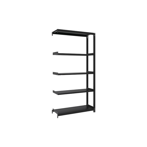 トラスコ TRUSCO スチールラック M1型ボルトレス軽量棚900×320×H1800 5段 連結 サテンブラック M1-6335B-SB 362-1435