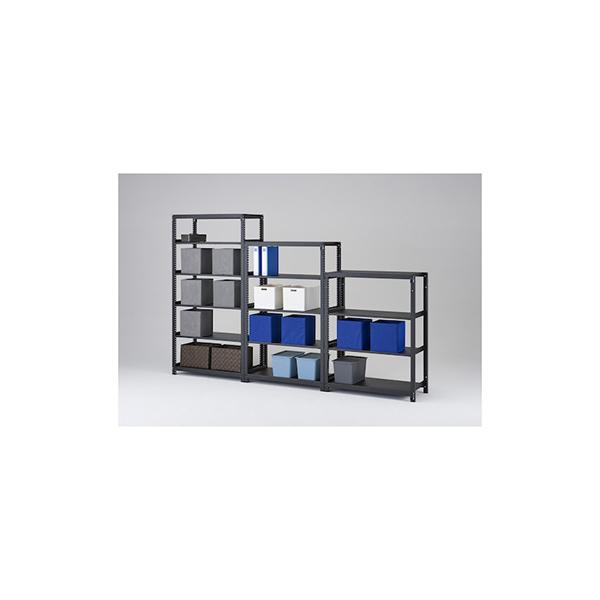 ＴＲＵＳＣＯ　スチールラック　Ｍ１型ボルトレス軽量棚９００Ｘ３２０ＸＨ１２００　５段　連結　サテンブ　　M1-4335B-SB　362-1425