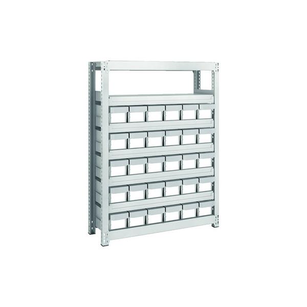 ■TRUSCO M2型軽中量棚 H1200 樹脂NG引出付 小X2大X12 M24635E2F12(8563243)[送料別途見積り][法人・事業所限定] □TRUSCO スチールラック M2型軽中量棚 H1200 樹脂NG引出付 小