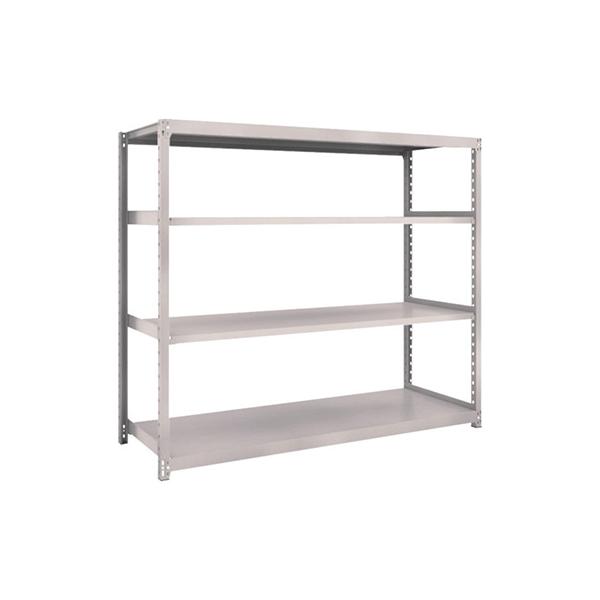 トラスコ TRUSCO スチールラック M2型 W1760×D600×H1500 4段 単体 ネオグレー M2-5664 506-7022