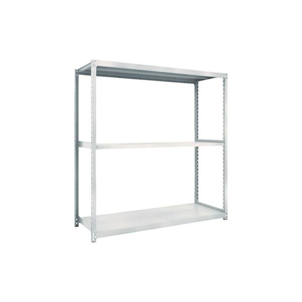 トラスコ TRUSCO スチールラック M2型軽中量棚 860×450×H1800 3段 単体 ネオグレー M2-6343 780-1017