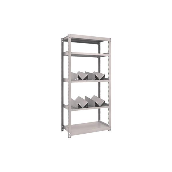 トラスコ TRUSCO スチールラック M2型軽中量棚 860×450×H1800 缶受×4付 M2-6345-KU4 469-0923