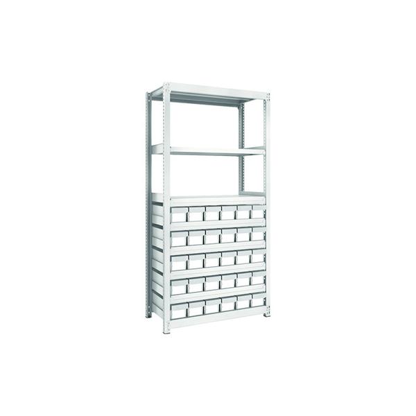 トラスコ TRUSCO スチールラック M2型軽中量棚 860×600×H1800 3段 単体 ネオグレー M2-6363 780-1050