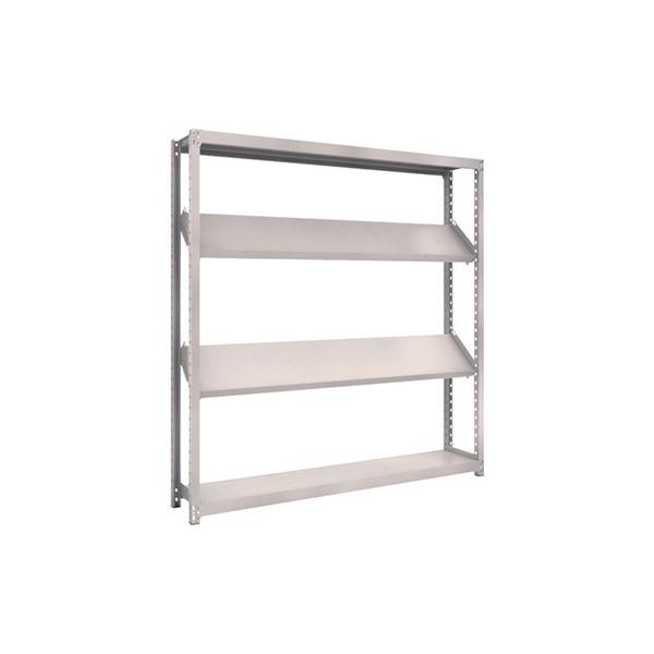 トラスコ TRUSCO スチールラック M2型棚 1800×300×H1800 4段 傾斜2段 M2-6634K2 484-3941