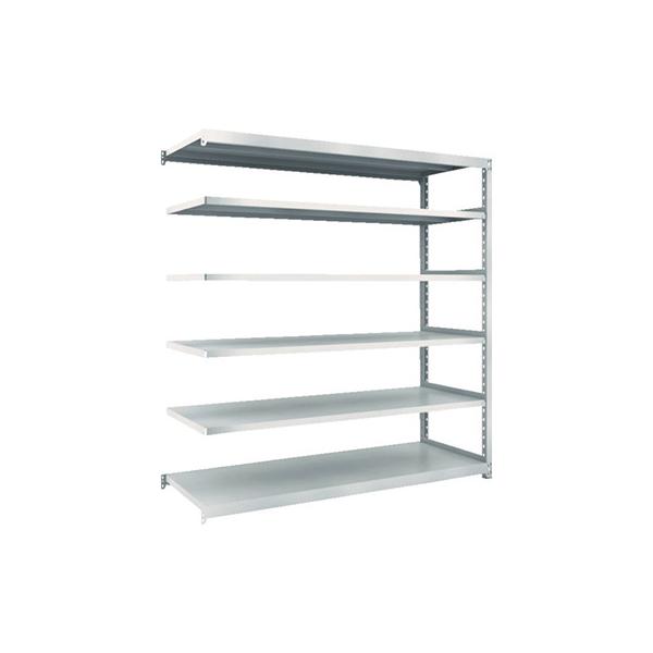 トラスコ TRUSCO スチールラック M2型 W1760×D450×H1800 6段 連結 ネオグレー M2-6646B 780-1408