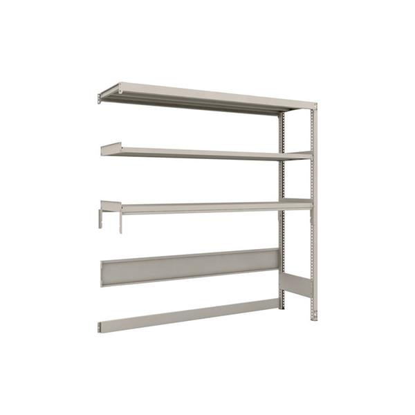 トラスコ TRUSCO スチールラック M2型軽中量棚 下段開放型 1760×450×H1800 3段 連結 M2-SB6643B 116-4837