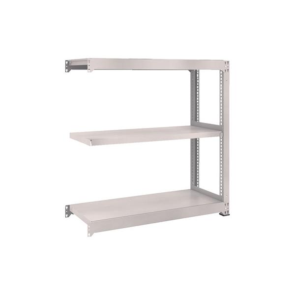 トラスコ TRUSCO スチールラック M3型中量棚 1200×471×H1200 3段 連結 ネオグレー M3-4453B 511-4632