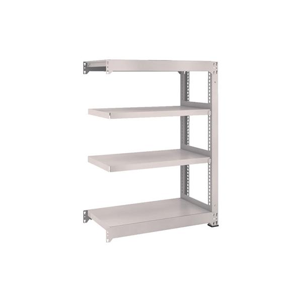 トラスコ TRUSCO スチール製中量ボルトレス棚 M3型 W1500×D1121×H1200 4段 連結 ネオグレー M3-45124B 856-3961
