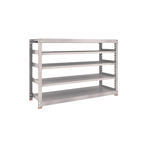 TRUSCO(トラスコ)　スチールラック　Ｍ３型　Ｗ１８００×Ｄ５７１×Ｈ２１００　６段　単体　ネオグレー M3-7666 NG TRUSCO 災害備蓄ラック スチールラック M3型 W1800×D571×H1800 5段