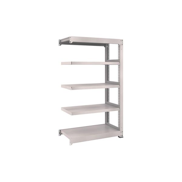 トラスコ TRUSCO スチール製中量ボルトレス棚 M3型 W1200×D1121×H1500 5段 連結 ネオグレー M3-54125B 856-3992
