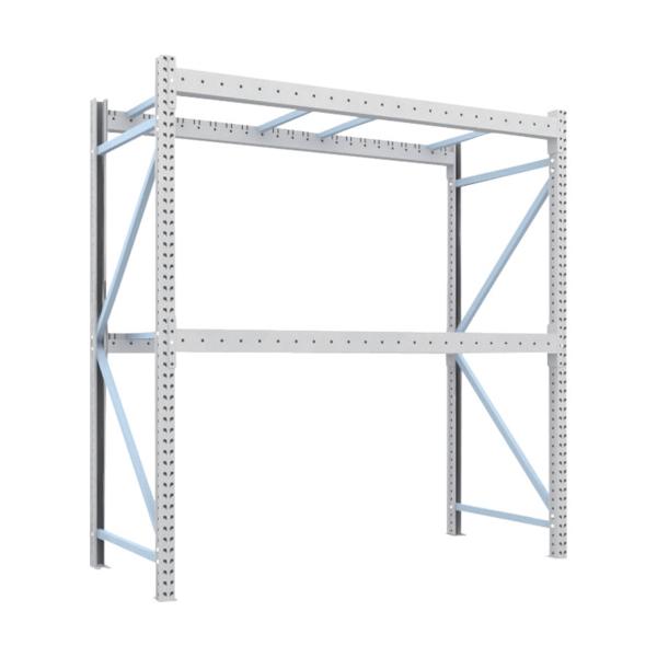 トラスコ TRUSCO オレンジブック 重量パレットラック1トン2300×1000×H2500 2段 単体 1D-25B23-10-2 459-1470