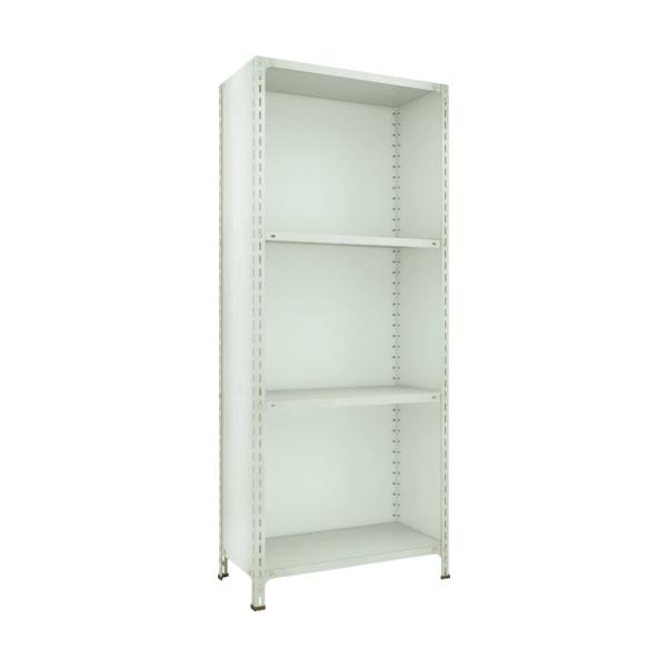 トラスコ TRUSCO オレンジブック スチールラック 軽量棚背板・側板付 1800X450XH2100 4段 ネオグレー 76X-24 779-9594
