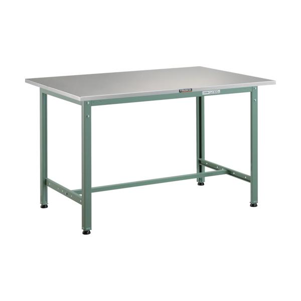 トラスコ TRUSCO 軽荷重作業台（300kg）AE型 1200X600XH740 ステンレス張り グリーン色 AE-1260SUS 284-9933 51,612円