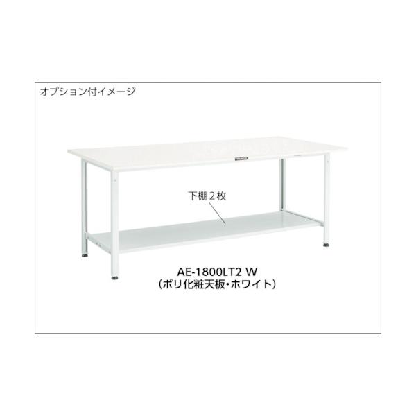 トラスコ TRUSCO オレンジブック 軽荷重作業台（300kg）AE型 1200X600XH740 基本タイプ ホワイト色 AE-1260 W 466-6950