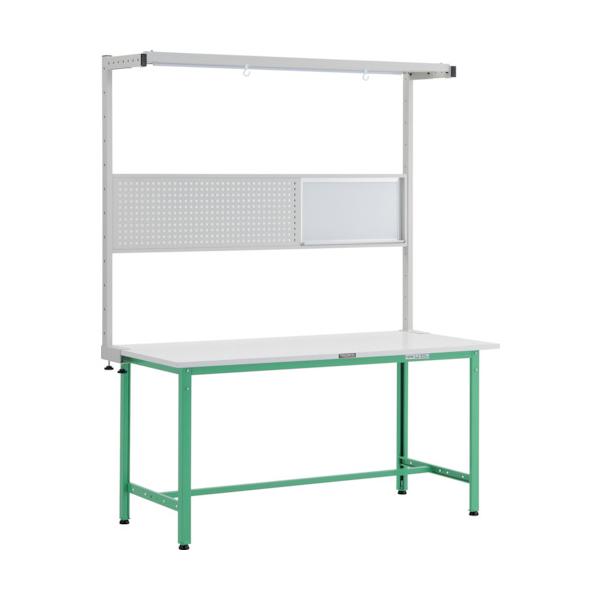 トラスコTRUSCO 軽荷重作業台300kgAE型1500X750XH1948 ツールハンガーフルセット ヤンググリーンAE-1500THFS 247-7312