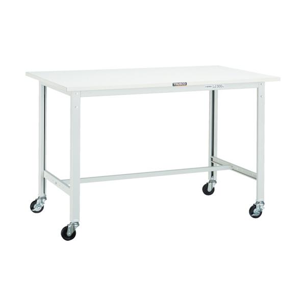 トラスコ TRUSCO 軽荷重作業台（150kg）AE型 1800X750XH809 φ75キャスター付 グリーン色 AE-1800C75 770-1497
