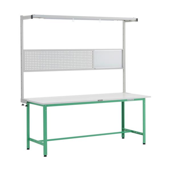 トラスコTRUSCO 軽荷重作業台300kgAE型1800X750XH1948 ツールハンガーフルセット ヤンググリーンAE-1800THFS 247-5822