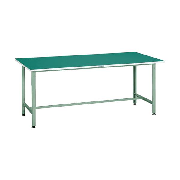 トラスコ TRUSCO 軽荷重作業台（300kg）AE型 1800X900XH742 ビニールマット張り グリーン色 AE-1809E2 243-5322
