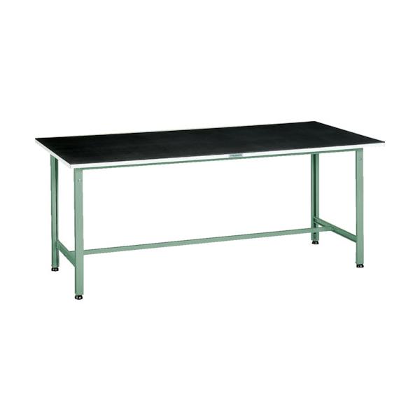 トラスコ TRUSCO 軽荷重作業台（300kg）AE型 1800X900XH745 ゴムマット張り グリーン色 AE-1809G5 243-5446
