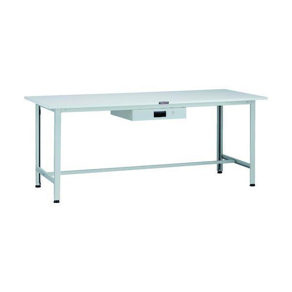 トラスコ TRUSCO 軽荷重作業台（200kg）AO型 1800X600XH740 薄型1段引出付 ホワイト色 AO-1860UDK1 125-9158