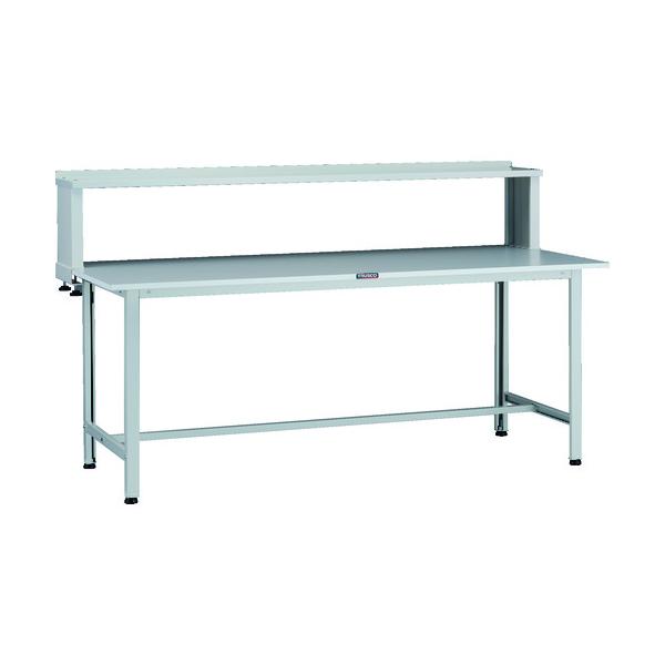 トラスコ TRUSCO 軽荷重作業台（200kg）AO型 1800X600XH1044（全高） 上棚付 ホワイト色 AOR-1860YURB 137-1716