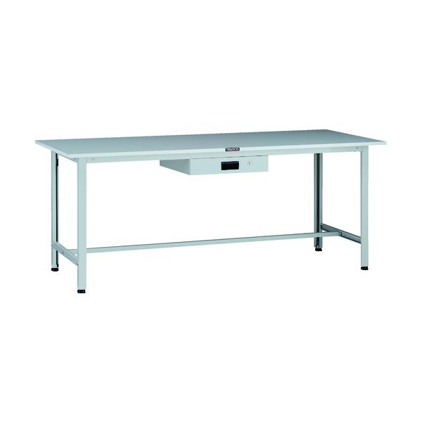 トラスコ TRUSCO 軽荷重作業台（200kg）AO型 1800X750XH740 薄型1段引出付 ホワイト色 AOR-1875UDK1 137-1699