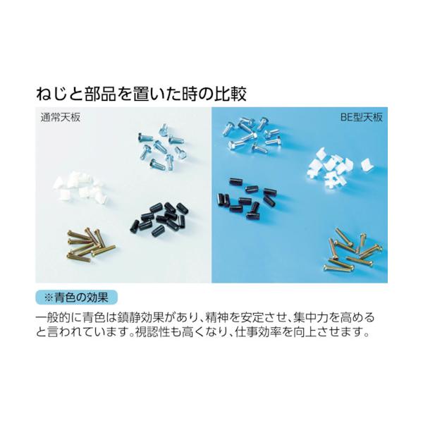トラスコ TRUSCO オレンジブック 軽荷重作業台（250kg）BE型 1500X600XH740 下棚2枚付 ダークグレー色 BE-1560LT2 454-3700_3