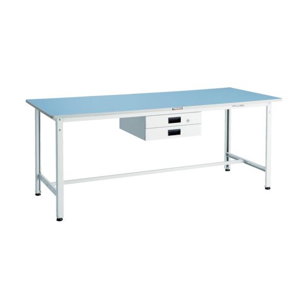 トラスコ TRUSCO オレンジブック 軽荷重作業台（250kg）BE型 1500X750XH740 薄型2段引出付 ホワイト色 BER-1575UDK2W 856-3919