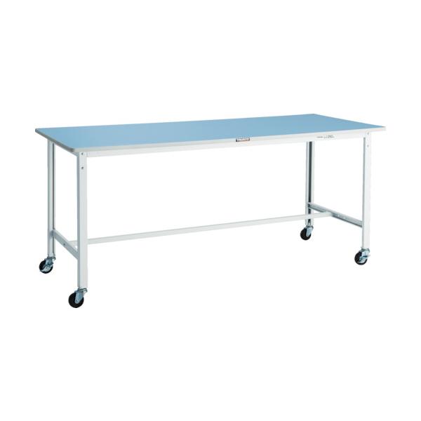 トラスコ TRUSCO オレンジブック 軽荷重作業台（125kg）BE型 1800X750XH809 φ75キャスター付 ホワイト色 BER-1875C75W 856-3754