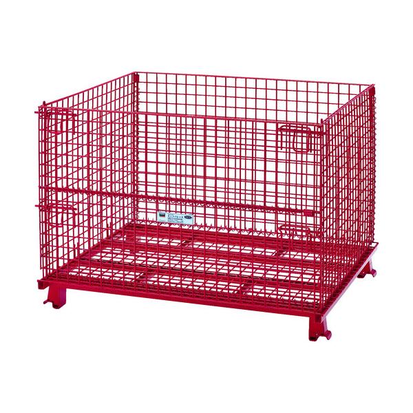 トラスコ TRUSCO オレンジブック ネットパレット 1200X1000X890 粉体塗装 赤 T1012AR 115-3667