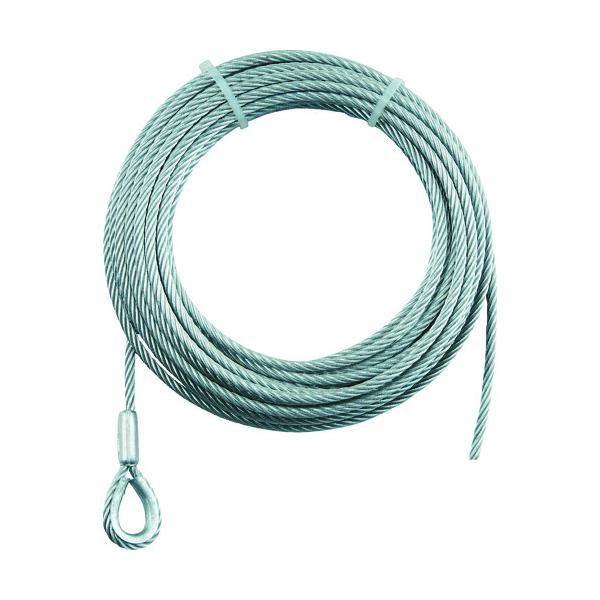 トラスコ TRUSCO オレンジブック 手動ウインチ用ワイヤーΦ12×30M用（シンブル入りロック加工） WWS12-30 767-3612