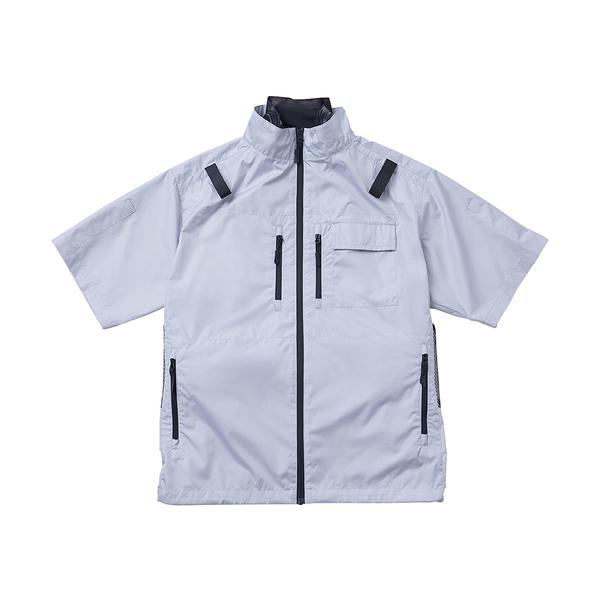 熱中症対策 トラスコ中山 SHOWA ペルチェ付き空調服 COOLFIX PLT2 半袖ブルゾン グレーXL N25-03SG-XL 700-7979