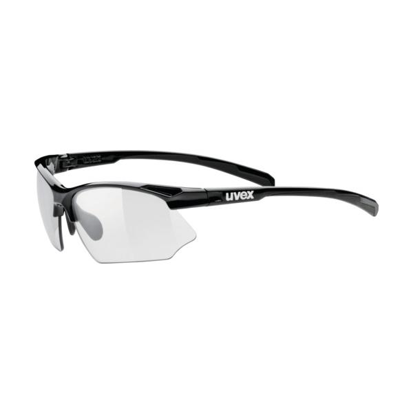 熱中症対策 トラスコ中山 オレンジブック UVEX サングラス uvex sportstyle 802 V ブラック 調光 675-9266