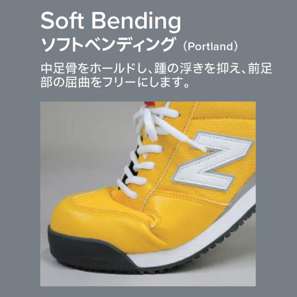 安全靴 ニューバランス 限定カラー 在庫品 紐タイプ ローカット メンズ 作業靴 ワーキングシューズ ポートランド PL-414GL 27.5cm ネイビー_7