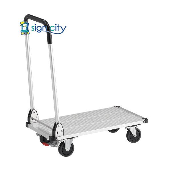 トラスコ TRUSCO アルミ台車 アルパカート 省音 折りたたみ 700×360mm ストッパー付 AL21-0736S 207-2308