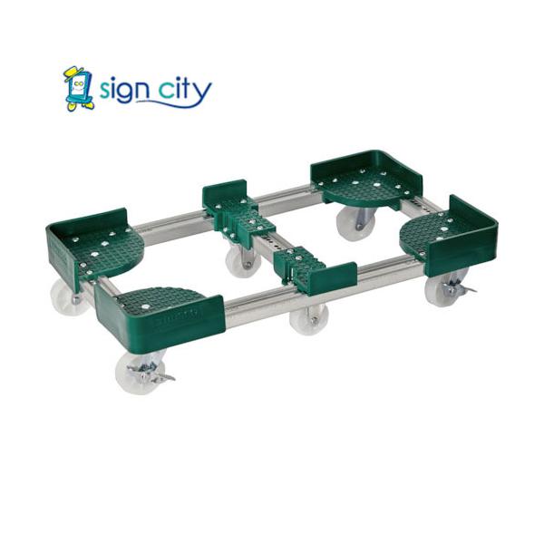 トラスコ TRUSCO 伸縮式コンテナ台車 内寸300-400X700-800 ストッパー付 FCD6-3070-S 854-9239