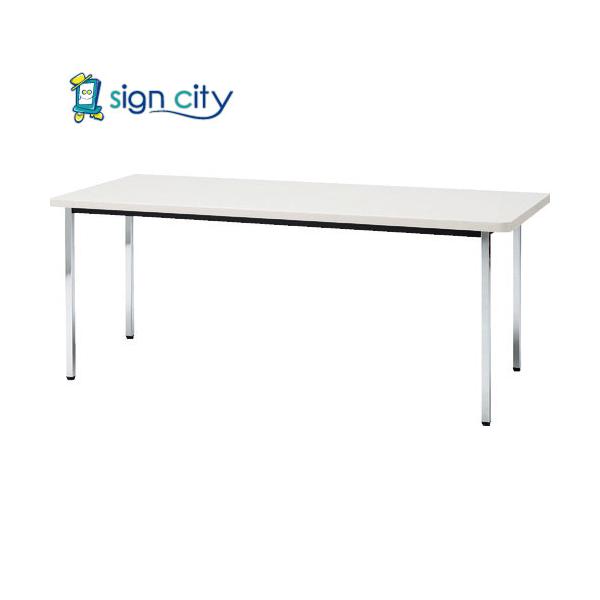 トラスコ TRUSCO 会議用テーブル 1200X750XH700 角脚 下棚無し ホワイト TC-C5MG-100 208-2257