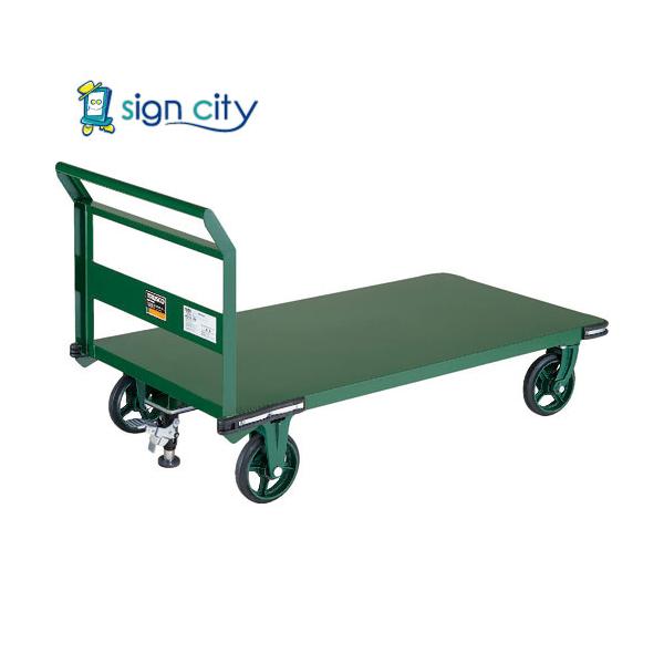 トラスコ中山 TRUSCO オレンジブック 鋼鉄製運搬車 1400X750 Φ200鋳物車輪 Lストッパー付 OH-1LSS 768-0686