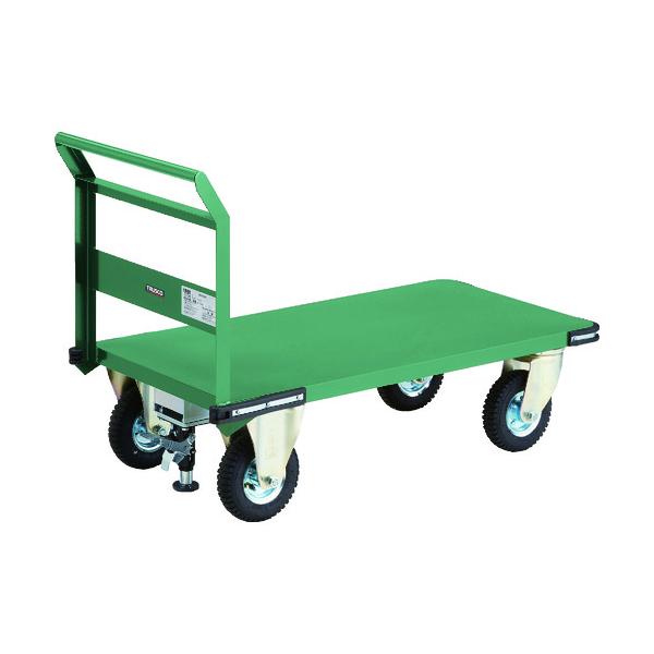 トラスコ中山 TRUSCO オレンジブック 鋼鉄製運搬車 1200X600 空気入タイヤ Lストッパー付 PH-2L-ARSS 149-5861