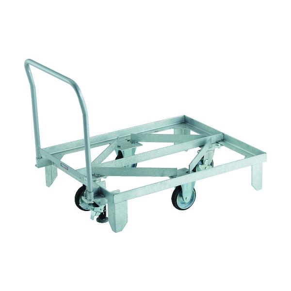 トラスコ中山 TRUSCO オレンジブック ネットパレット台車 0810用 Lストッパー付 ハンドル付 RBPC-0810HS 206-3248