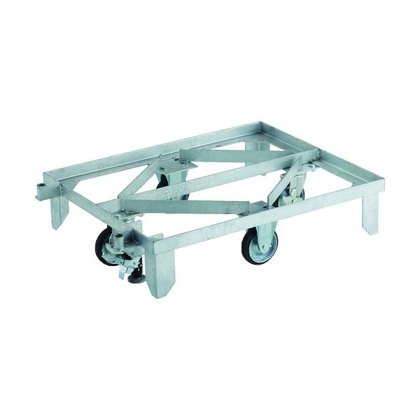 トラスコ中山 TRUSCO オレンジブック ネットパレット台車 0810用 Lストッパー付 RBPC-0810S 206-3249