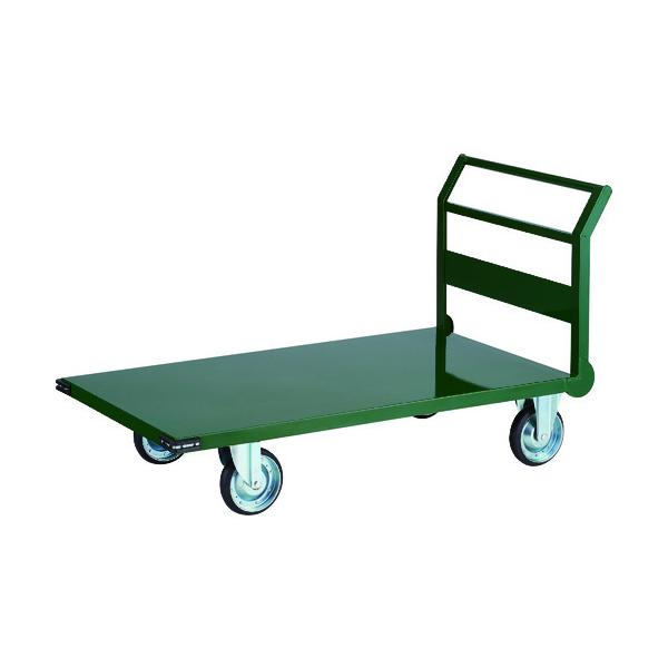 トラスコ中山 TRUSCO オレンジブック 鋼鉄製運搬車 1400X750 Φ200エアキャスター 緑 SH-1LNAC 337-2693