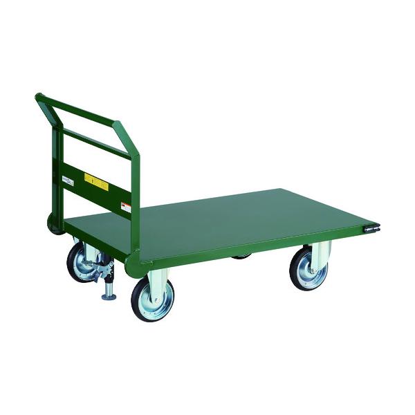 トラスコ中山 TRUSCO オレンジブック 鋼鉄製運搬車 1400X750 Φ200エアキャスター Lストッパー付 SH-1LNACSS 772-6333
