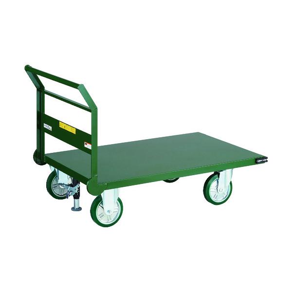 トラスコ中山 TRUSCO オレンジブック 鋼鉄製運搬車 1200X750 Φ200ウレタン車 Lストッパー付 SH1-NUSS 161-4003